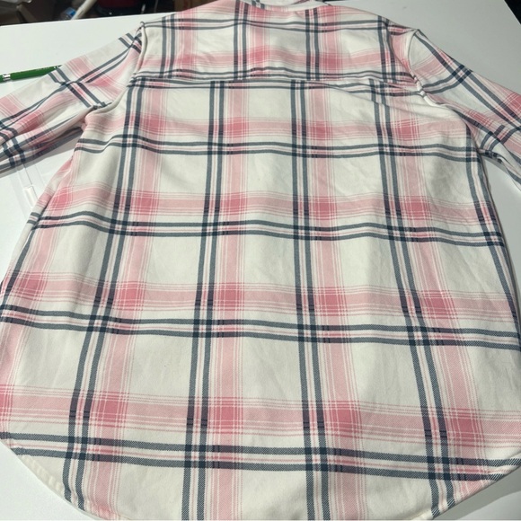 Pink and White Plaid Button-Up Shirt‎ - Picture 14 of 16